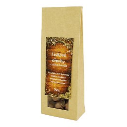 Obrázek pro produkt Vánoční lískové ořechy v mléčné čokoládě 90g