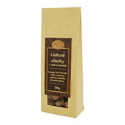 Obrázek pro produkt Lískové ořechy v mléčné čokoládě 90g
