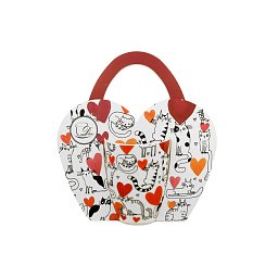 Obrázek pro produkt Hrnek Kočky se srdíčky 0,36l porcelán