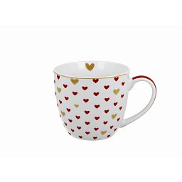 Obrázek pro produkt Hrnček Red Hearts 0,46l porcelán