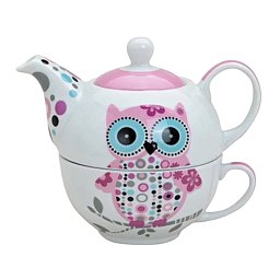 Obrázek pro produkt Set pre jedného Sova 0,4l porcelán