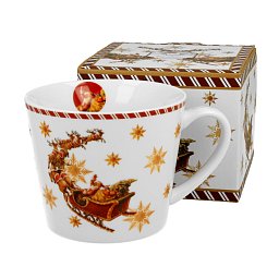 Obrázek pro produkt Hrnček Santa na saniach 0,61l porcelán