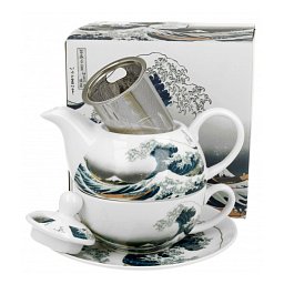 Obrázek pro produkt Set pro jednoho The Great Wave 0,35l porcelán