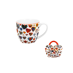 Obrázek pro produkt Hrnček Hearts Colorful 3. 0,46l porcelán