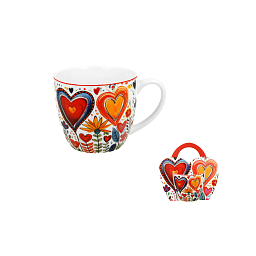 Obrázek pro produkt Hrnek Hearts Colorful II. 0,46l porcelán