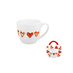 Obrázek pro produkt Hrnek Hearts II. 0,46l porcelán