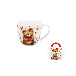 Obrázek pro produkt Hrnček Bear Heart 0,46l porcelán