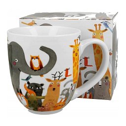 Obrázek pro produkt Hrnek Zvířátka 1l porcelán