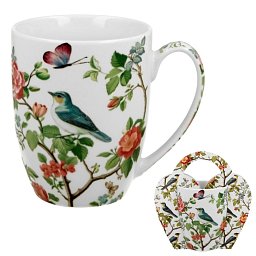 Obrázek pro produkt Hrnek Ptáci na větvičce 0,35l porcelán