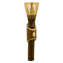 Obrázek pro produkt Metlička na čaj matcha s rukojetí Black Bamboo