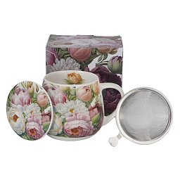 Obrázek pro produkt Hrnček byl. Peonies 0,43l porcelán