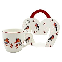 Hrnek Vánoční hýl 0,46l porcelán Obrázek pro produkt Hrnek Vánoční hýl 0,46l porcelán