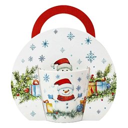 Hrnek Sněhulák 0,3l porcelán Obrázek pro produkt Hrnek Sněhulák 0,3l porcelán