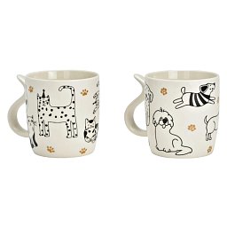 Obrázek pro produkt Hrnček Psík/Mačička 0,4l (2druhy) porcelán