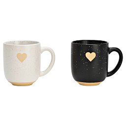 Obrázek pro produkt Hrnček Heart 0,3l (2farby) kamenina