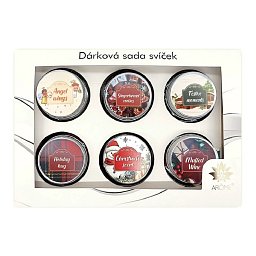 Obrázek pro produkt Dárková sada svíček Winter (mix vůní, 6x28g)