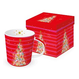 Obrázek pro produkt Hrnek Christmas Red&Pink 0,4l porcelán