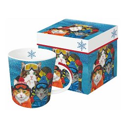 Obrázek pro produkt Hrnek Ski Cats 0,4l porcelán