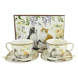 Obrázek pro produkt Set pre dvoch Cute Cats 0,25l