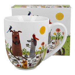Obrázek pro produkt Hrnček Psí piknik 1l porcelán
