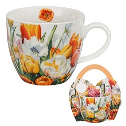 Obrázek pro produkt Hrnček Tulips 0,46l porcelán
