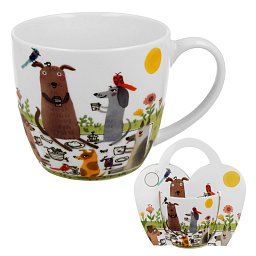 Obrázek pro produkt Hrnček Psí piknik 0,46l porcelán