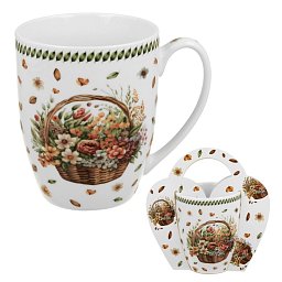 Obrázek pro produkt Hrnček Kôš poľných kvietkov 0,35l porcelán