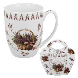 Obrázek pro produkt Hrnček Kôš levandulí 0,35l porcelán