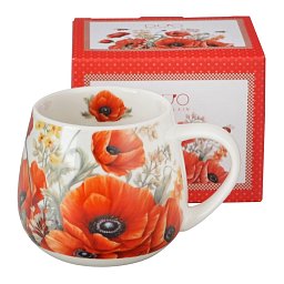 Obrázek pro produkt Hrnček Poppies 0,43l porcelán