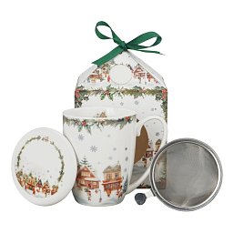 Obrázek pro produkt Hrnček byl. Vianočná dedinka 0,36l porcelán