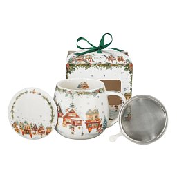 Obrázek pro produkt Hrnček byl. Vianočná dedinka 0,43l porcelán