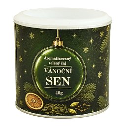 Obrázek pro produkt Zelený čaj Vianočný sen v dóze 40g