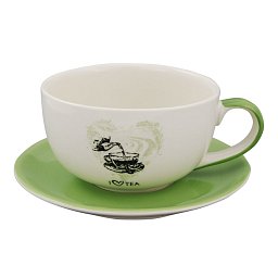 Obrázek pro produkt Šálek s podšálkem I Love Tea 0,27l keramika