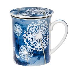 Obrázek pro produkt Hrnek byl. Pampeliška modrý 0,3l porcelán