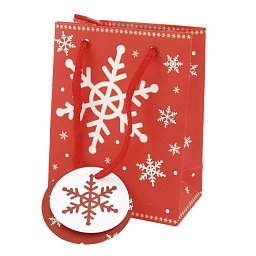 Obrázek pro produkt Vánoční taška Vločka 11,5x14,5cm