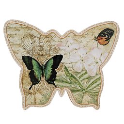 Obrázek pro produkt Podtácek Motýl II. 180x230mm keramika