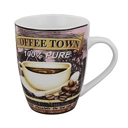 Obrázek pro produkt Hrnek Coffee Town 0,3l porcelán