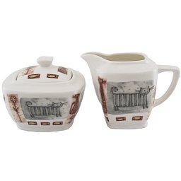 Obrázek pro produkt Set Cats cukřenka a mléčnik porcelán