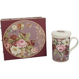 Obrázek pro produkt Hrnček byl. Burgund Rose 0,3l porcelán